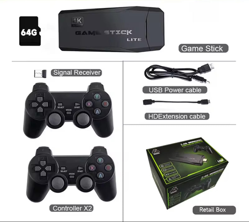 Video Game Console 64GB retro games